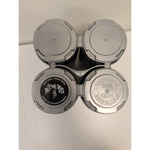The Alchemist Focal Banger 4 EMPTY Beer Cans Lot & Carrier VT IPA Craft Brewery - Picture 5 of 6